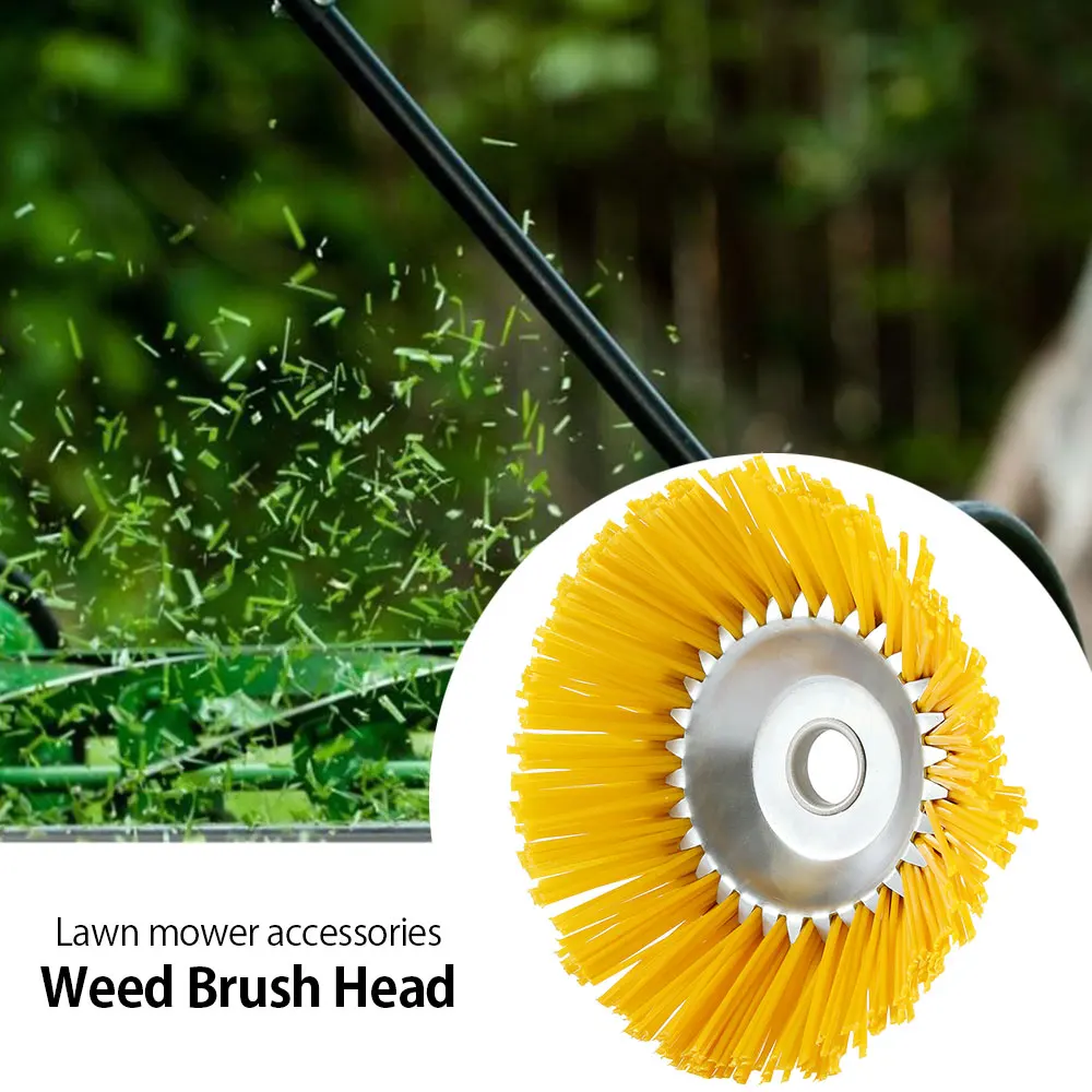 

1PC Nylon Weed Brush Grass Trimmer Head Universal Trimmer Head Brush Cutter Outer Diameter 200mm Inner Hole 25.4mm Garden Tool