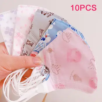 

10pcs PM2.5 Kids Disposable Protective Mask Children Mouth Mask 3 Layer Anti Dust Mask Nonwoven mask