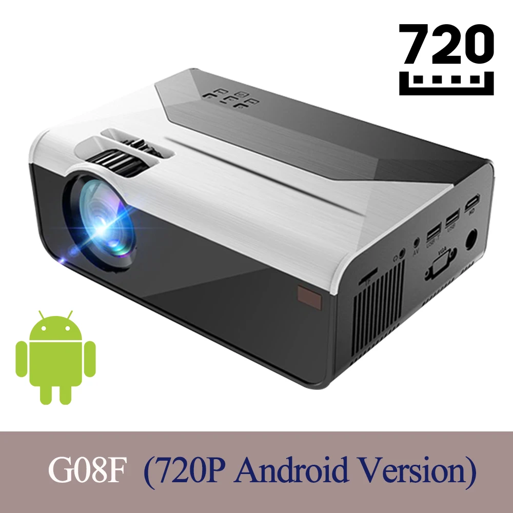 overhead projector CRENOVA MINI Projector G08 Support 1080P Projector 3000 Lumens Android Wifi Bluetooth for Phone 3D Projector Home Theater Cinema best mini projector Projectors