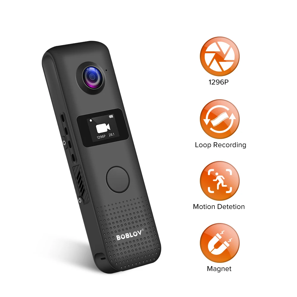 

Мини-камера BOBLOV C18 HD 1296P профессиональная с поддержкой Wi-Fi