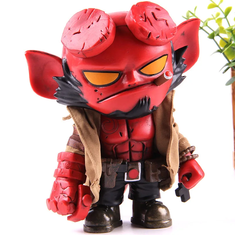 Hellboy Q версия hellboy фигурка hell boy ПВХ горячий фильм фигурка Коллекционная модель игрушка подарок кукла