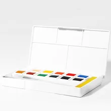 Подарок портативный студенческий Профессиональный твердый ручной работы акварельный эскиз краски ing Art путешествия Начинающий смешивание палитра краски коробка инструмент