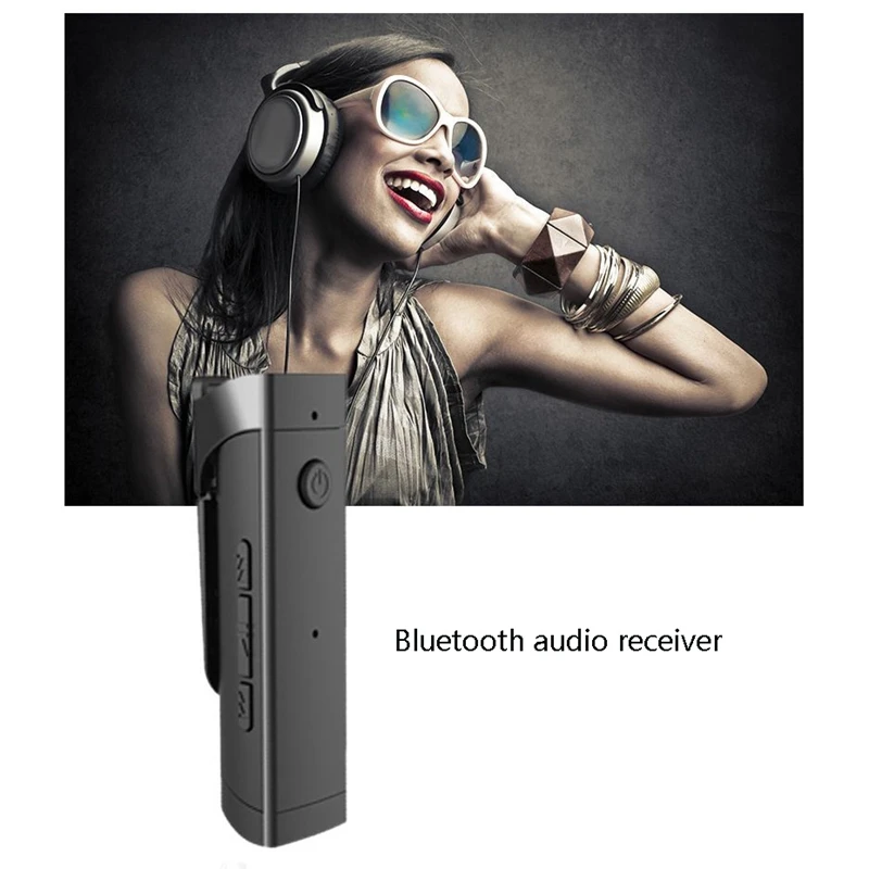 07A Bluetooth o Receiver Bluetooth 4 2 Wireless Lavalier o Receiver Transmitter Adapter Black