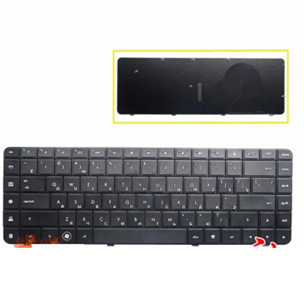 2 шт/Новая клавиатура для hp Compaq G56 G62 CQ62 CQ56 CQ56-100 RU Русская ноутбука | Компьютеры и