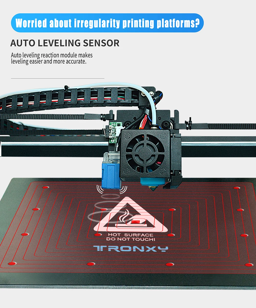 Новое поступление Tronxy X5SA-500 Pro Модернизированный 3d принтер FDM линейный направляющий рельс Высокая точность большой размер ультра-тихий автоматическое выравнивание