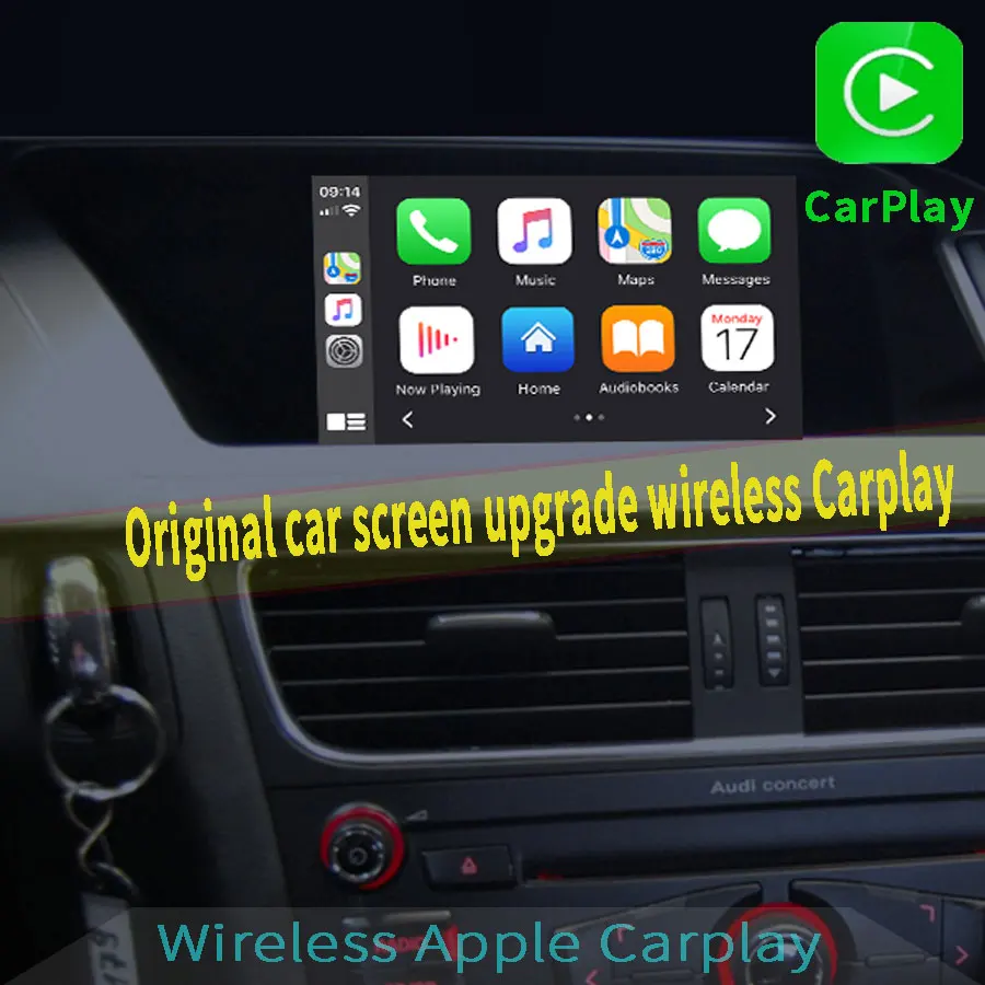Адаптер Apple Carplay Sem Fio Mirrorlink/ios 14 CarPlay Android Auto для Audi 2009-2016 A4 A5 S5 2009-2018 Q5 без MMI |