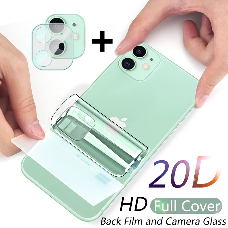 Гидрогелевая пленка 20D с полным покрытием для iPhone 11 защита экрана Pro XR XS Max X задняя