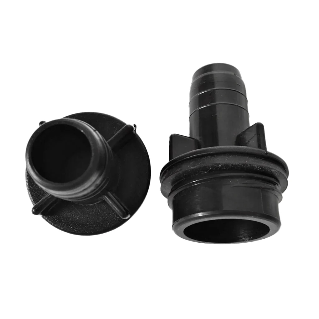 2 Pieces Nylon Inflatable Boat Valve Adapter Canoe Foot Pump Hose Connector