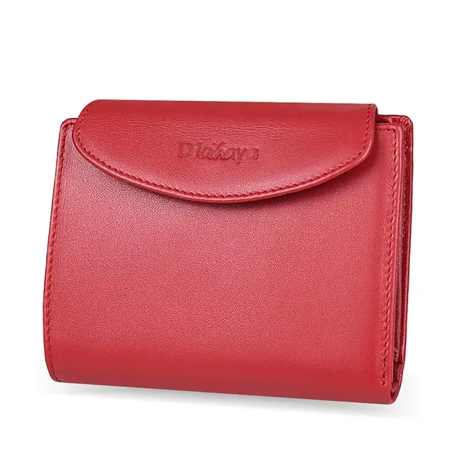 DICIHAYA Genuine Leather Women Wallet Coin Purse For Girls Female Small Portomonee Lady Purse Money Bag Card Holder Mini Clutch burgundy