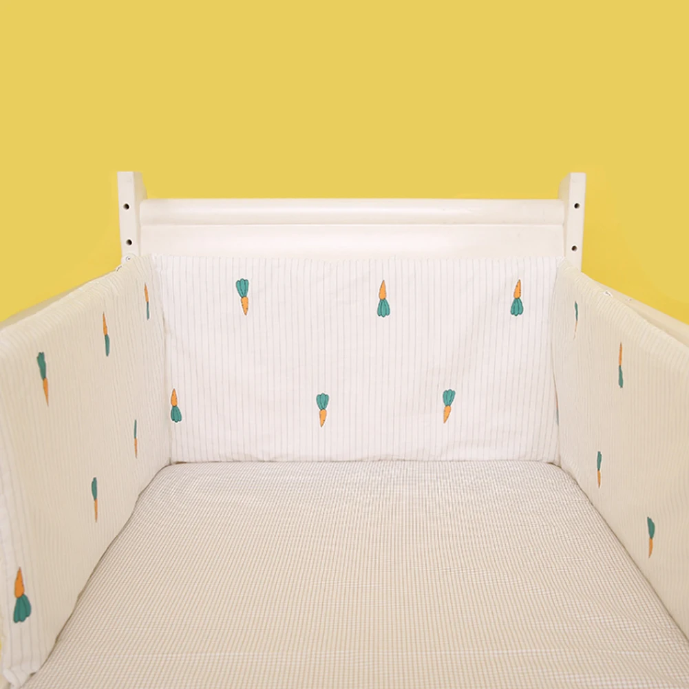 Домашний декор подушечки анти-столкновения дышащие u-образные детская кровать мягкая защита для детей протектор хлопок смесь кроватки бампер моющиеся