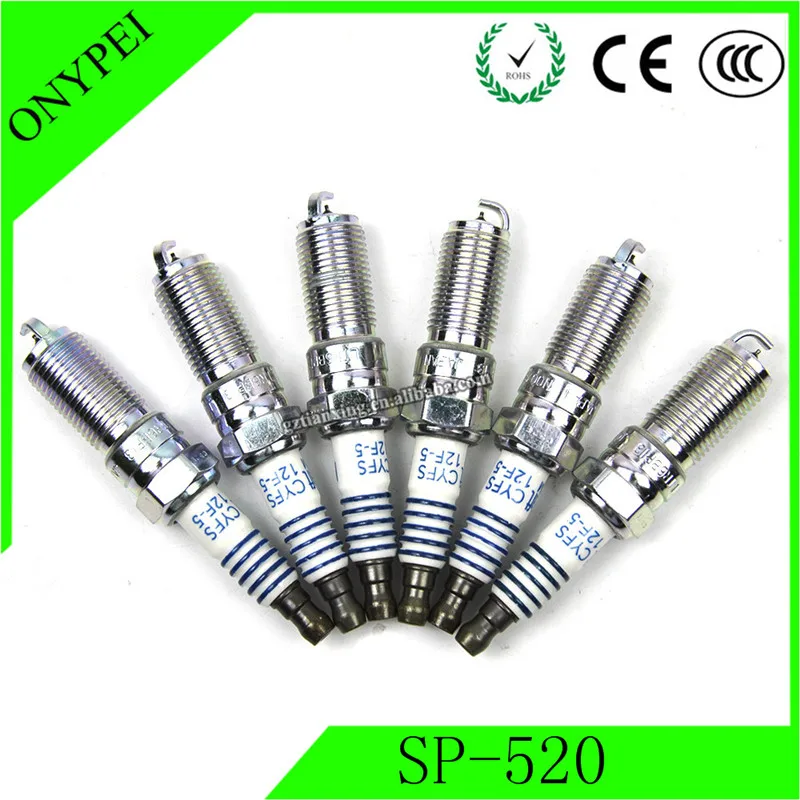 

6 pcs/lot SP-520 CYFS-12F-5 Platinum Spark Plug For Ford Edge F-150 Transit Lincoln MKT SP520 CYFS12F5 SP 520 CYFS 12F 5