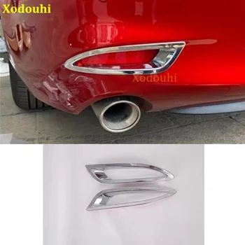 

For Mazda 6 Mazda6 Atenza 2019 2020 Car Styling Cover Trim Back Tail Rear Fog Light Lamp Frame Stick Panel 2pcs