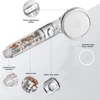 Bathroom Shower Head Water Saving High Pressure Nozzle Bath Sprayer Tourmaline Anion Stone Filter Rainfall Handheld Shower Head 3