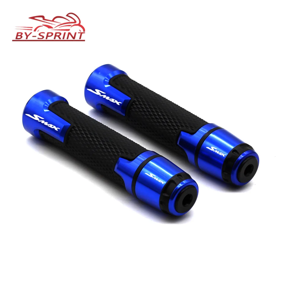 S-MAX 7/8 ''22 мм CNC мотоциклетные ручки гоночные ручки руля для YAMAHA SMAX155 SMAX 155 - Цвет: Синий