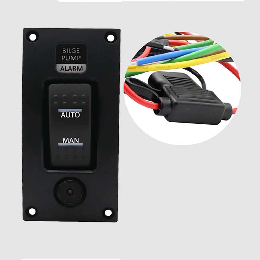 12 V-24 V переключатель Панель откачивающий насос 85db с сигнализацией, хорошее качество, электронный прочный Водонепроницаемый защитные двухслойные низкой Давление профессиональный