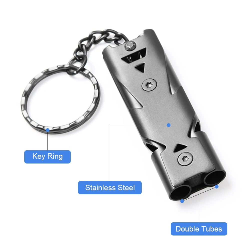 Свисток для выживания из нержавеющей стали 2 шт.|Безопасность и выживание| |