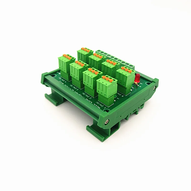 DIN рейка крепление PLC 8-канальный сетевой видеорегистратор вход NPN Весна проводки ввода-вывода фотоэлектрический датчик приближения клеммной колодки