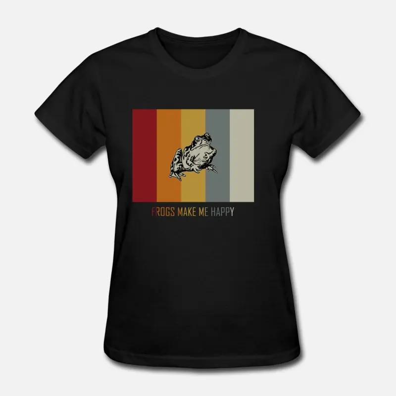 Women-Black Новинка, Мужская футболка с лягушкой, s, для девочек и мальчиков, с круглым вырезом, с буквенным принтом, Мужская футболка, размеры Xxxl, 4xl, 5xl, одноцветная, наивысшего качества - Цвет: Women-Black