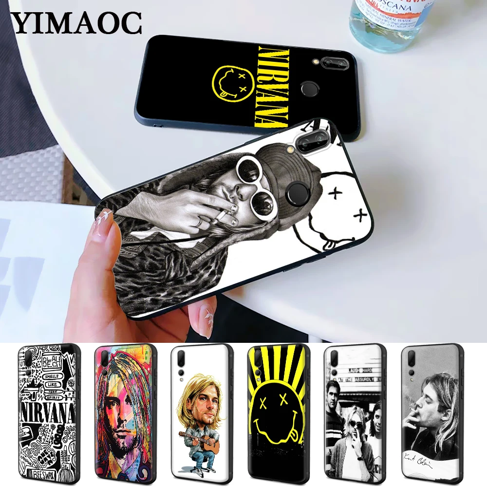 Nirvana Kurt Cobain силиконовый чехол для Huawei P8 Lite 2015 2017 P9 2016 Mimi P10 P20 P30 Pro P Smart Z 2019 Plus |