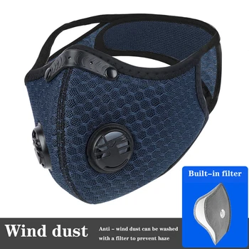 

Dustproof Mask Elastic Activated Carbon Riding Half Face Masks For Protective Woodworking Cycling Running Bicycle Windproof