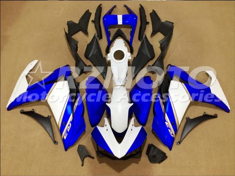 Стиль ABS литьевая форма мотоцикл Обтекатели подходит для YAMAHA R3 R25- 15-19 обтекатель кузова набор на заказ синий белый