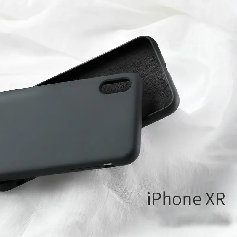 Чехол для мобильного телефона Iphone X, Iphone Xs Max Liquid Silicone Apple X Original Xr, полный пакет, защита от падения Iphone Xr - Цвет: Цвет: желтый