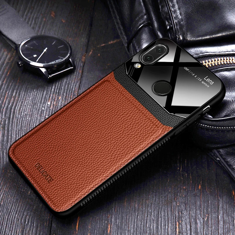 

Coque,cover,case,For HuaWei Honor 10 Lite Honor10 10Lite On leather Mirror glass Silicone Shockproof phone Luxury cute cases