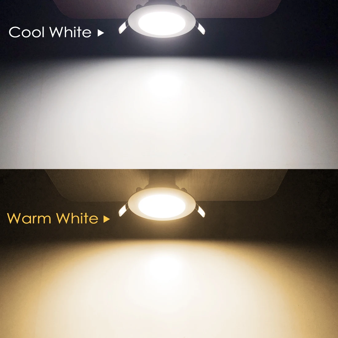 LED Downlight Recessed Ceiling Spotlight 8W RGB Dimmable Color Changing Lamp for Room Bedroom Outdoor