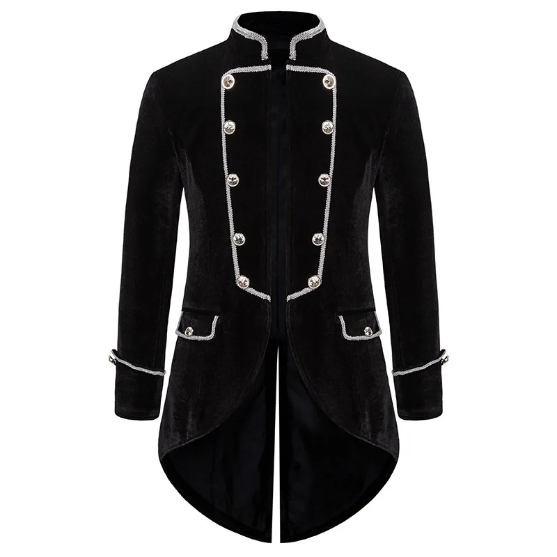Shenrun мужской Swallowtail пальто осень зима вечернее платье Slim Fit модный костюм со стоячим воротником куртка сценический костюм Повседневный блейзер