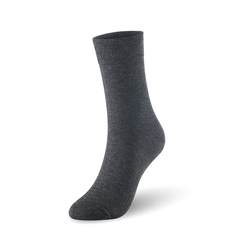 Мужские носки из бамбукового волокна, одноцветные деловые мужские носки, 6 пар/лот, Размер Великобритании 7-11, европейские размеры 40-46, 1003 VKMONY