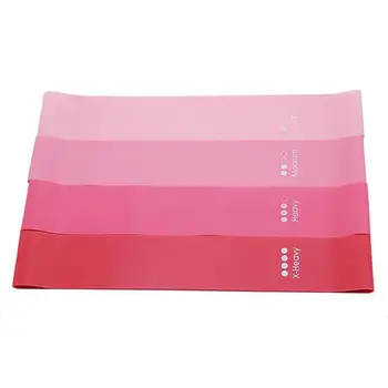 

4pcs Resistance Bands Latex Expander Yoga Rubber Loop Training Fitness Elastic Bands Exercise Tension Belt With a Storage Bag 1