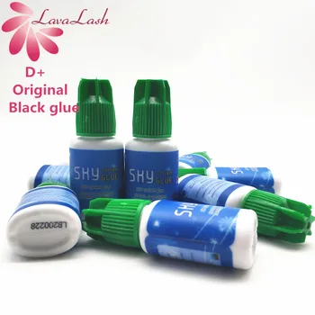 

Free Shipping 5 bottles 2s drying Original Korea Sky Glue Green Cap D+ for Eyelash Extensions MSDS Adhesive,5ml makeup lash tool