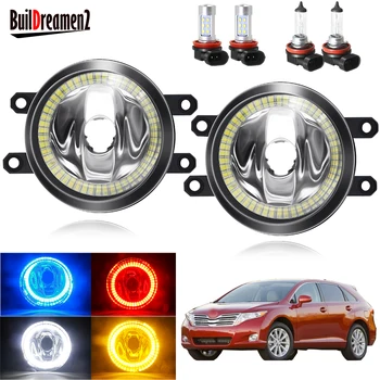 

Angel Eye Fog Light Assembly For Toyota Venza 2009 2010 2011 2012 Car Front Bumper Fog Light Halo Ring Daytime Running Lamp H11