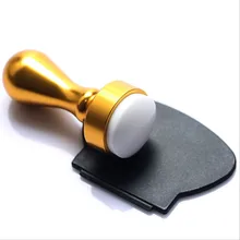 Набор для маникюра Silica гелевый штамп набор инструментов металлическая пилочка для ногтей, штамп цвета: золотистый, серебристый почтовая марка+ черно-белого цвета с милым рисунком кота скребок