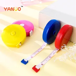 Ruban en plastique rond rétractable de 1.5 mètres, réglable pour mesurer la taille et le buste, règle/bande/bande pour vêtements 