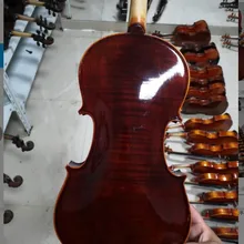 Скрипка ручной работы клен 4/4 3/4 цельный деревянный однопанельный натуральный узор скрипка ручная краска для начинающих Скрипка