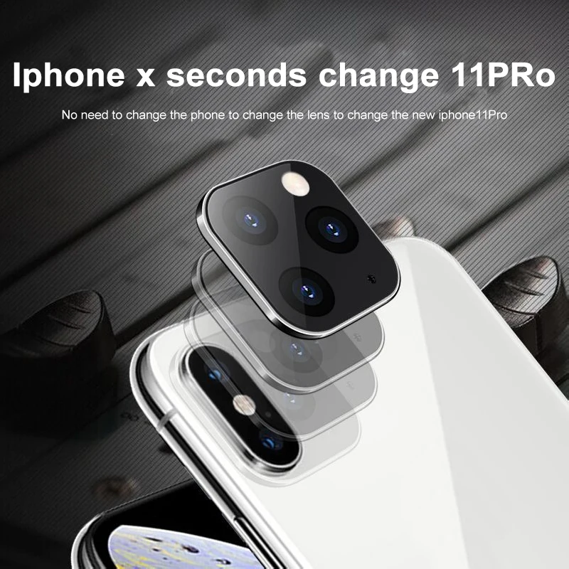 Для iphone X/iphone XS MAX объектив камеры мобильного телефона черный/серебристый/золотой