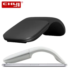 CHYI 2,4G Бесшумная беспроводная компьютерная мышь Arc Touch Складная ультра тонкая Лазерная игровая Складная Мышь для microsoft PC ноутбука