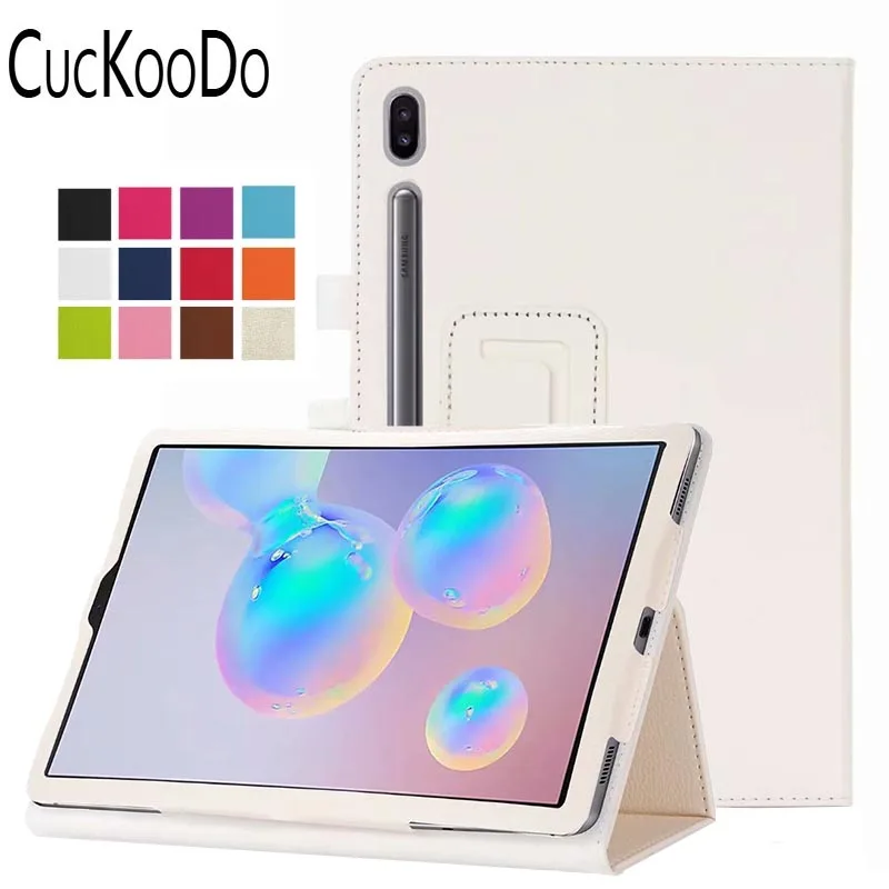 For Samsung Galaxy Tab S6 10.5 Cover PU Leather Slim Folding Stand for inch SM-T860 T865 Tablet | Компьютеры и офис