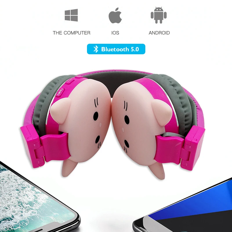 Cute Cat Ear Wireless Bluetooth Headphones Kids Girl Music Headset Gaming Headphone For iPhone 11 Huawei Mate 30 Xiaomi Gifts