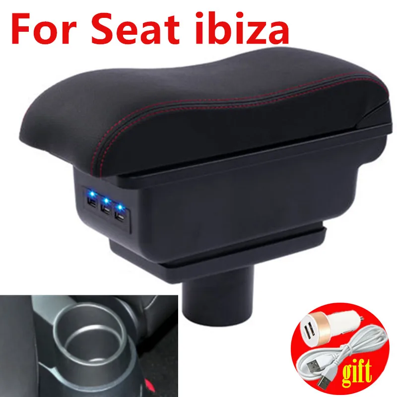 Для Seat ibiza отделение для отдыха рук Ibiza 6j 6L центральный магазин содержание коробка