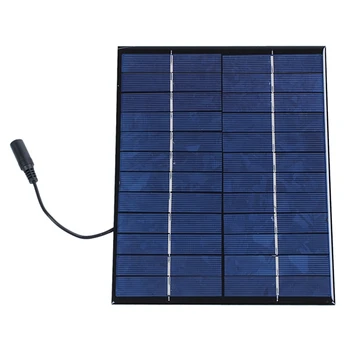 

NEW-12V 5.2W Mini Solar Panel Polycrystalline Solar Cells Silicon Epoxy Solar DIY Module System Battery Charger + DC output