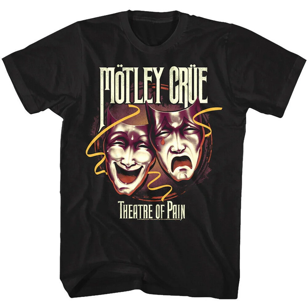 Motley Crue Theatre Of Pain Обложка альбома Мужская футболка тяжелый металл рок группа