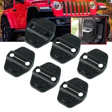 Для JL дверного замка крышка пряжки декор отделка для Jeep Wrangler JL JLU ABS 6 шт