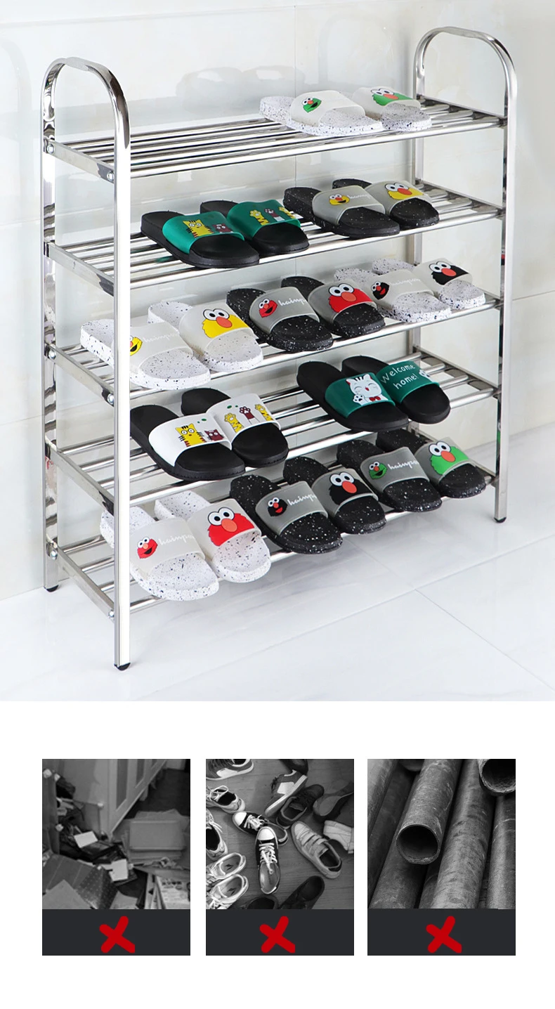 high quality shoe rack on Shoe Rack Strong Stainless Steel Shoe Storage Cabinet Multi Layer Assembled Shoe Shelf Stand Home Furniture Entry Shoe Organizer Shoe Cabinets Aliexpress