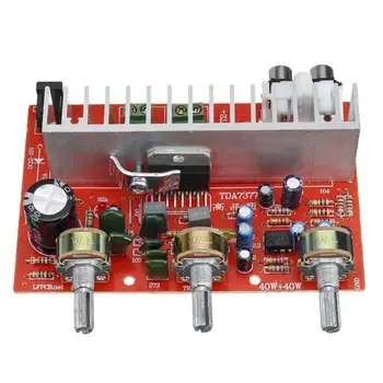 

TDA7377 Digital Power Amplifier 2.0 Channel 40W+40W Stereo Amplifiers Voice Frequency Board Car DIY Amplificador