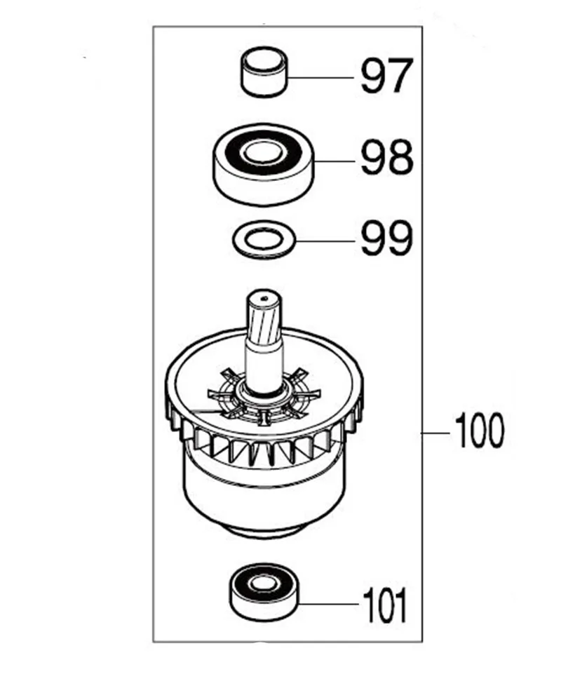 AC220-240V MAKITA 519492-7 ротор якорь электродвигателя для DHR400 ротора