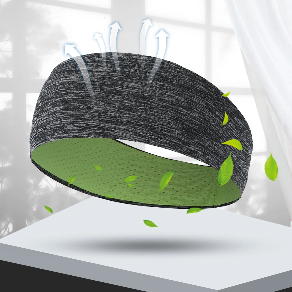 Sports Anti-Slip Headband Lightweight Yoga Fitness Running Jogging Sweat Band Gym Cycling Basketball Workout Hair Bands Men Girl