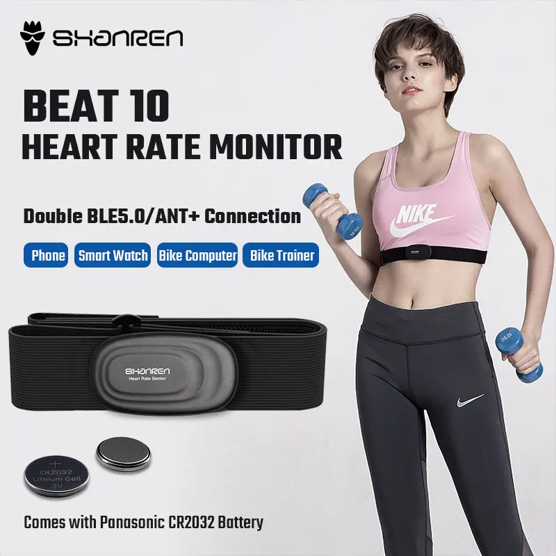 

SHANREN BEAT 10 Heart Rate Monitor Chest Strap IP67 Waterproof Bluetooth Heart Rate Monitor Activity accruate Dynamic Heart Rate