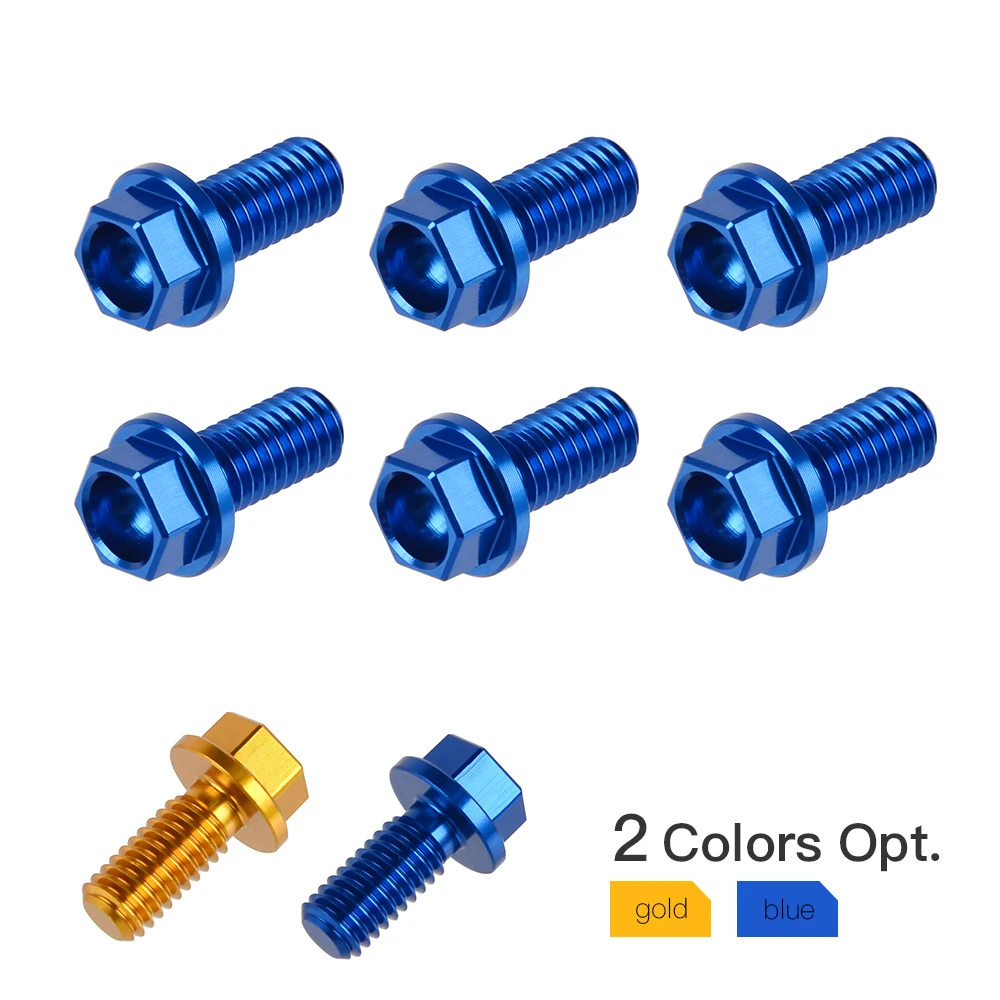 H2CNC M6X13 комплект 6 шт. CNC болт вилки предохранитель для SUZUKI RMZ450 RMZ250 RM125 RM250 RM85 DR-Z400SM